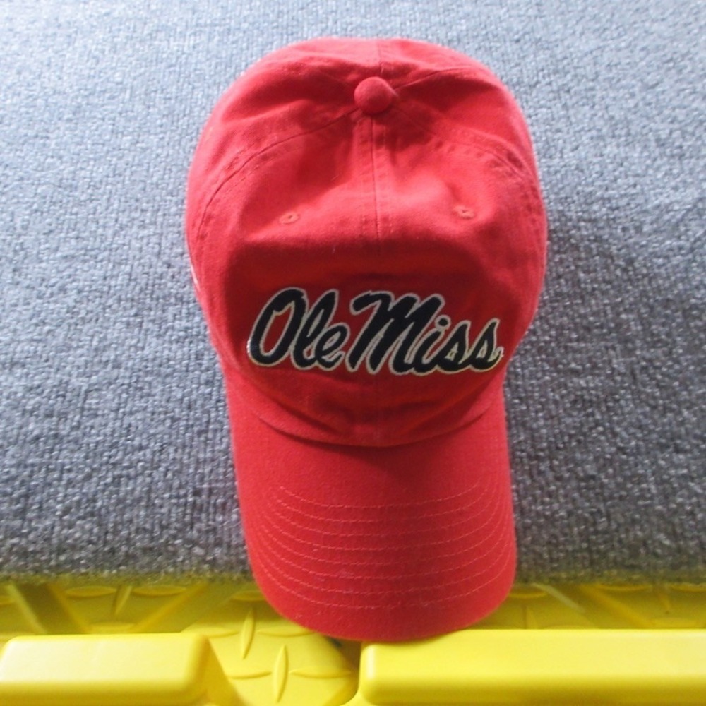 Ole Miss Hat Cap Adult One Size Red Strap Back 2022 National Champions Nike Mens
